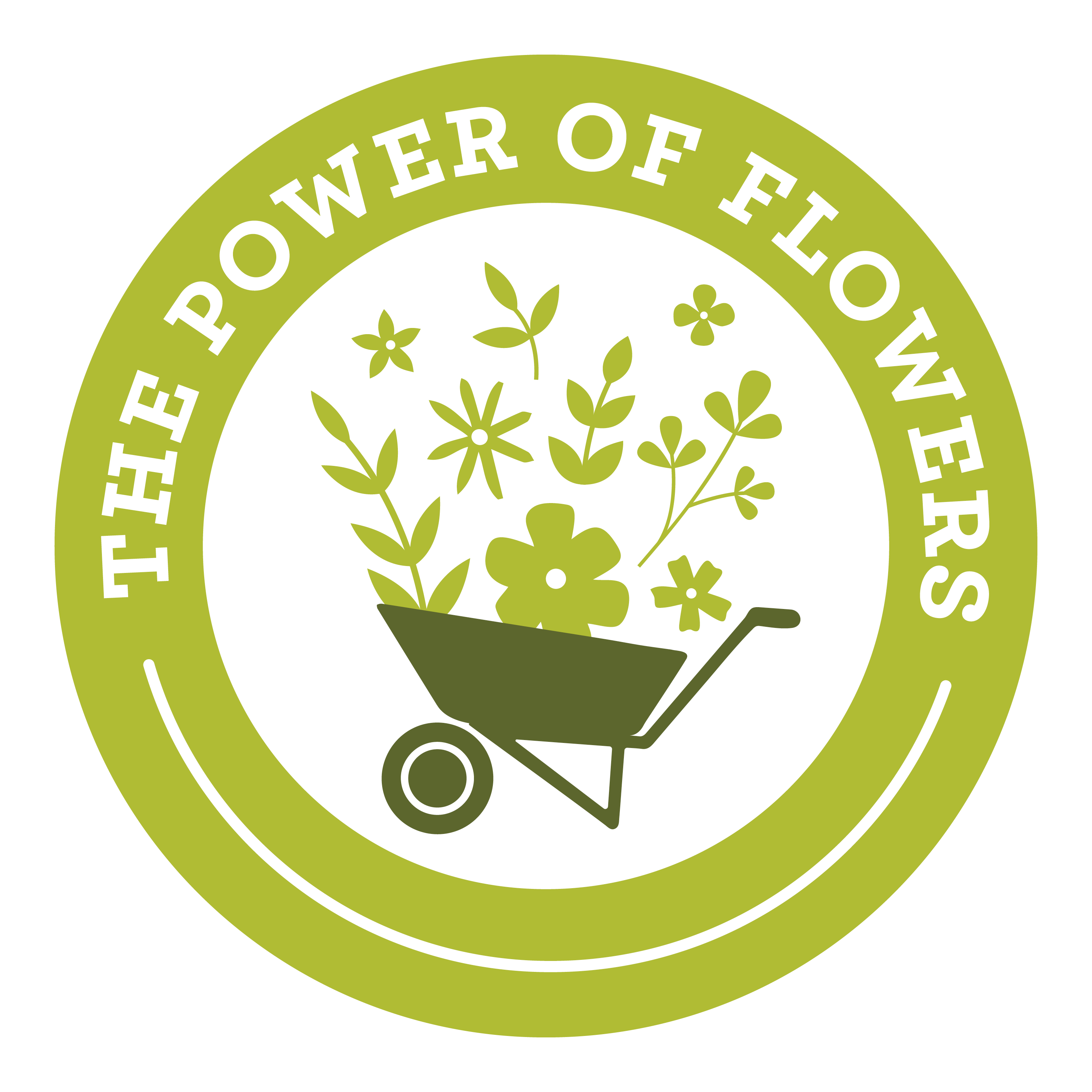 Open The Power of Flowers logo graphic
