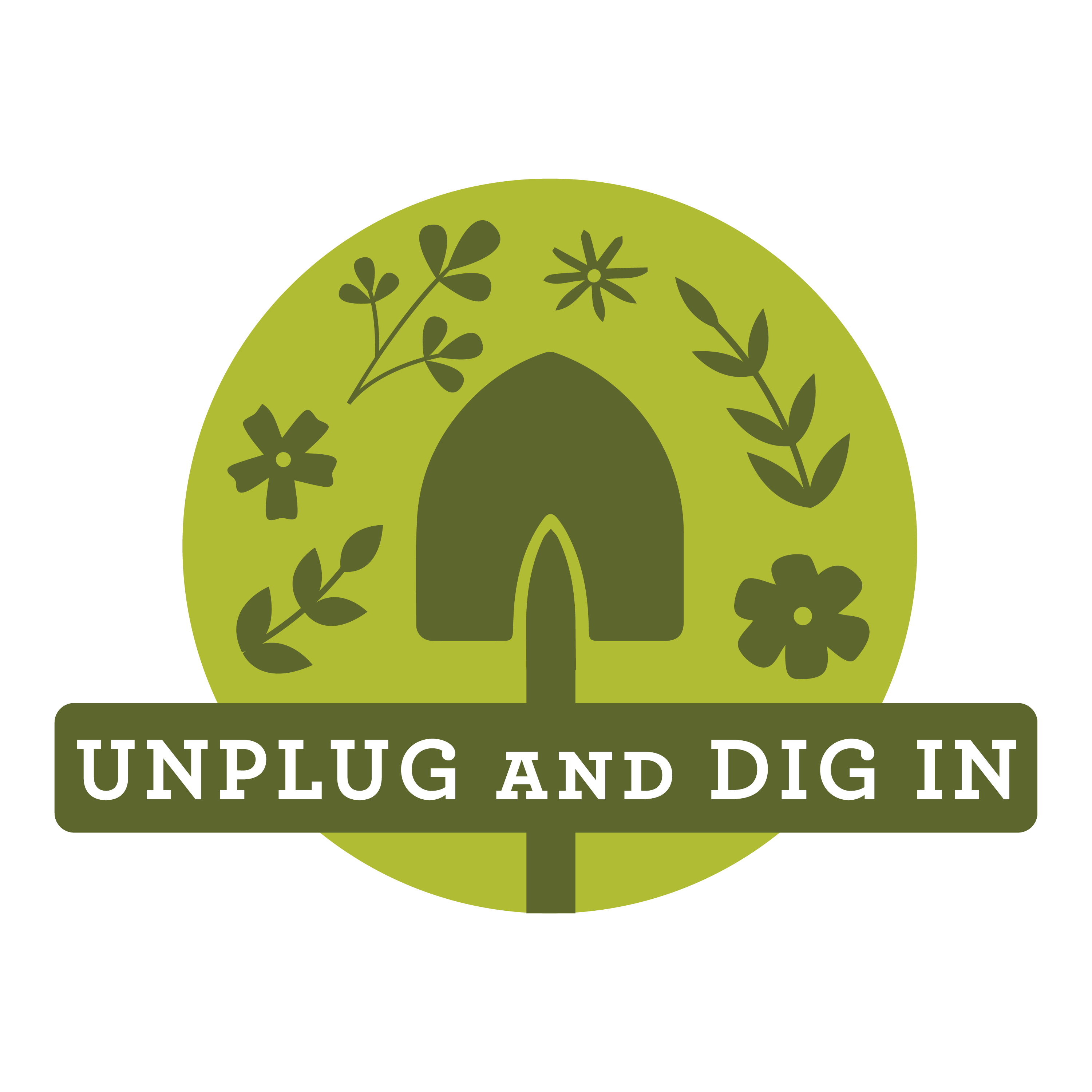 Open the Unplug and Dig In logo graphic